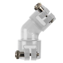 JT Paintball Universal 45 Degree Feed Neck Elbow For Paintball Loader – Clear