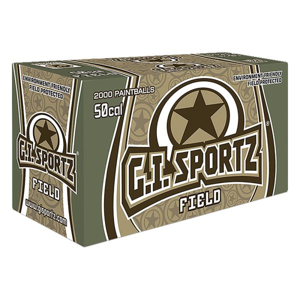 GI Sportz Paintball – .50 Caliber – Field Protected – Different Fill Colors Available – 2000 Rounds
