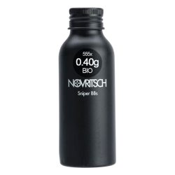 Novritsch Airsoft 6mm White Airsoft BBs – Bottle Of 555 Rounds Bio – .40g