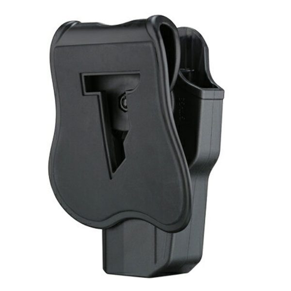 Cytac R-Defender Polymer Pistol Holster – Paddle Attachment – Right Handed – Glock – Black