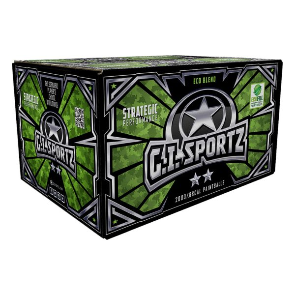 GI Sportz Paintball – .68 Caliber – 2 Star – Different Fill Colors Available – 2000 Rounds