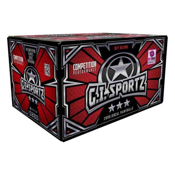 GI Sportz Paintball – .68 Caliber – 3 Star – Different Fill Colors Available – 2000 Rounds