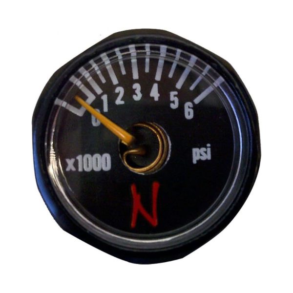 Ninja Paintball Nano Compressed Air Tank Gauge – 6000 PSI