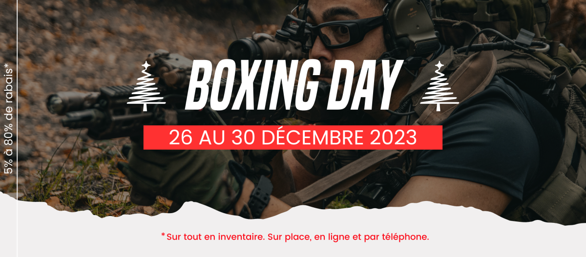Boxing Week Paintball et Airsoft, du 26 au 30 décembre 2023 !