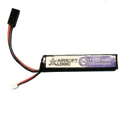 Airsoft Logic Airsoft Battery 7.4v 1100mah Lipo Stick – Small Tamiya Connector