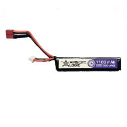 Airsoft Logic Airsoft Battery 7.4v 1100mah Lipo Stick – Dean Connector