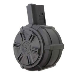 G&G Airsoft Drum Magazine Type For M4 With Electronic Auto Winding – 2300Rd – Black