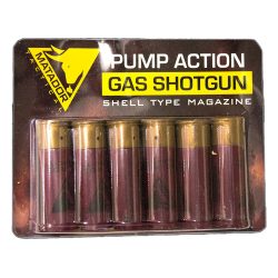 Matador Airsoft Shotgun BB's Cartridges Shells - 6 Pack