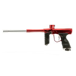 Dye DSR + Paintball Gun - Lava Red/Silver Polish