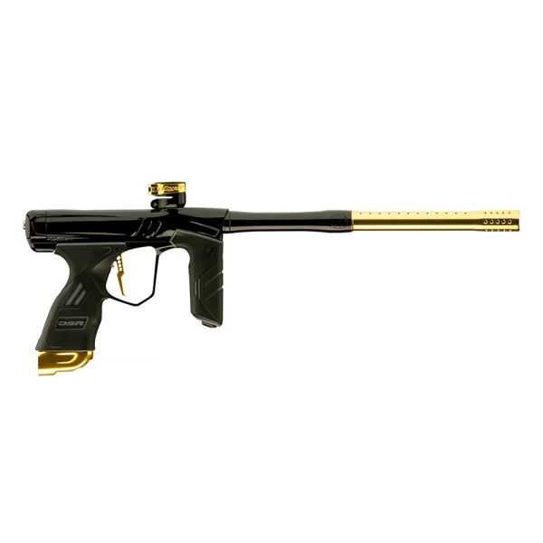 Dye DSR + Paintball Gun – Onyx/Gold Polish