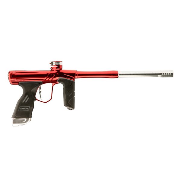 Dye DSR + Paintball Gun - Lava Red/Silver Polish