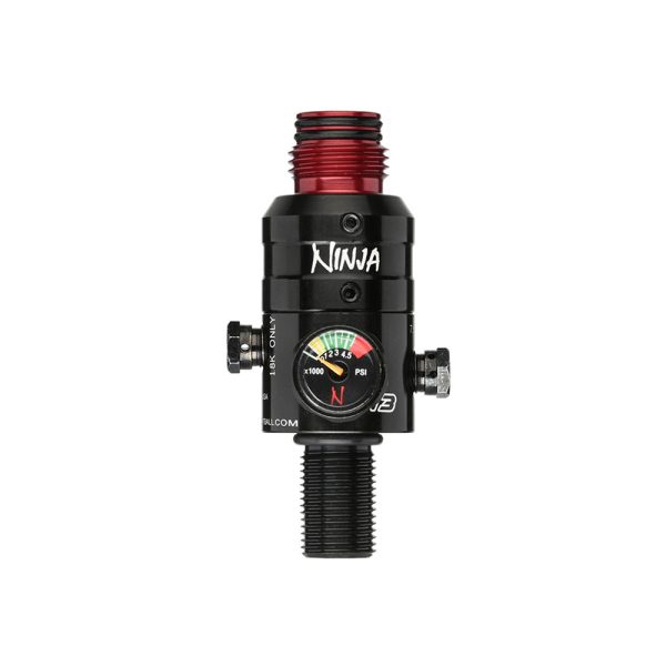 Ninja Paintball Adjustable Regulator For Compressed Air Tank - Standard - Aluminum Bonnet - Pro V3 - 4500 PSI