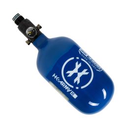 HK Army Aerolite Extra Lite Carbon Fiber Compressed Air Paintball Tank – Standard Regulator – 36/4500 – Icon – Blue