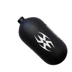Empire Ultra Lite Carbon Fiber Compressed Air Paintball Tank - 80/4500 - Without Regulator - Black/White