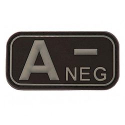 Patch PVC Blood Group A- – Black