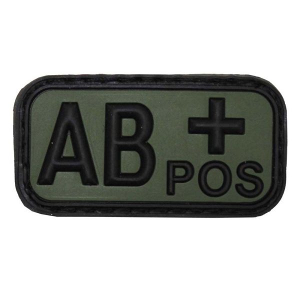 Patch PVC Blood Group AB+ – Olive