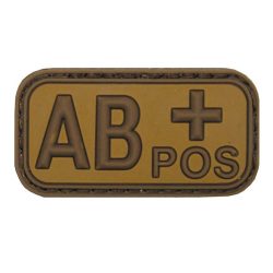 Patch PVC Blood Group AB+ – Tan