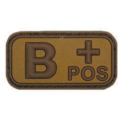 Patch PVC Blood Group B+ – Tan