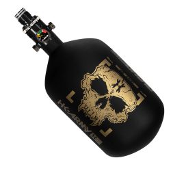 HK Army Alpha Air Carbon Fiber Compressed Air Paintball Tank With HP8 Standard Regulator - 68/4500 - DOOM Midas - Gold/Black