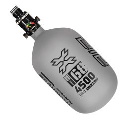 HK Army Alpha Air Carbon Fiber Compressed Air Paintball Tank With HP8 Standard Regulator - 68/4500 - Graphite - Black/Gray