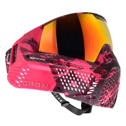 CRBN Zero GRX Paintball Mask With Thermal Lens - Less Coverage - Splat Fuchsia