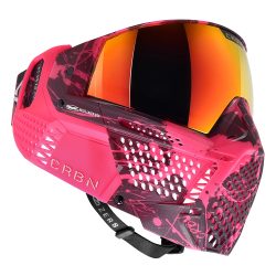 CRBN Zero GRX Paintball Mask With Thermal Lens - More Coverage - Splat Fuchsia