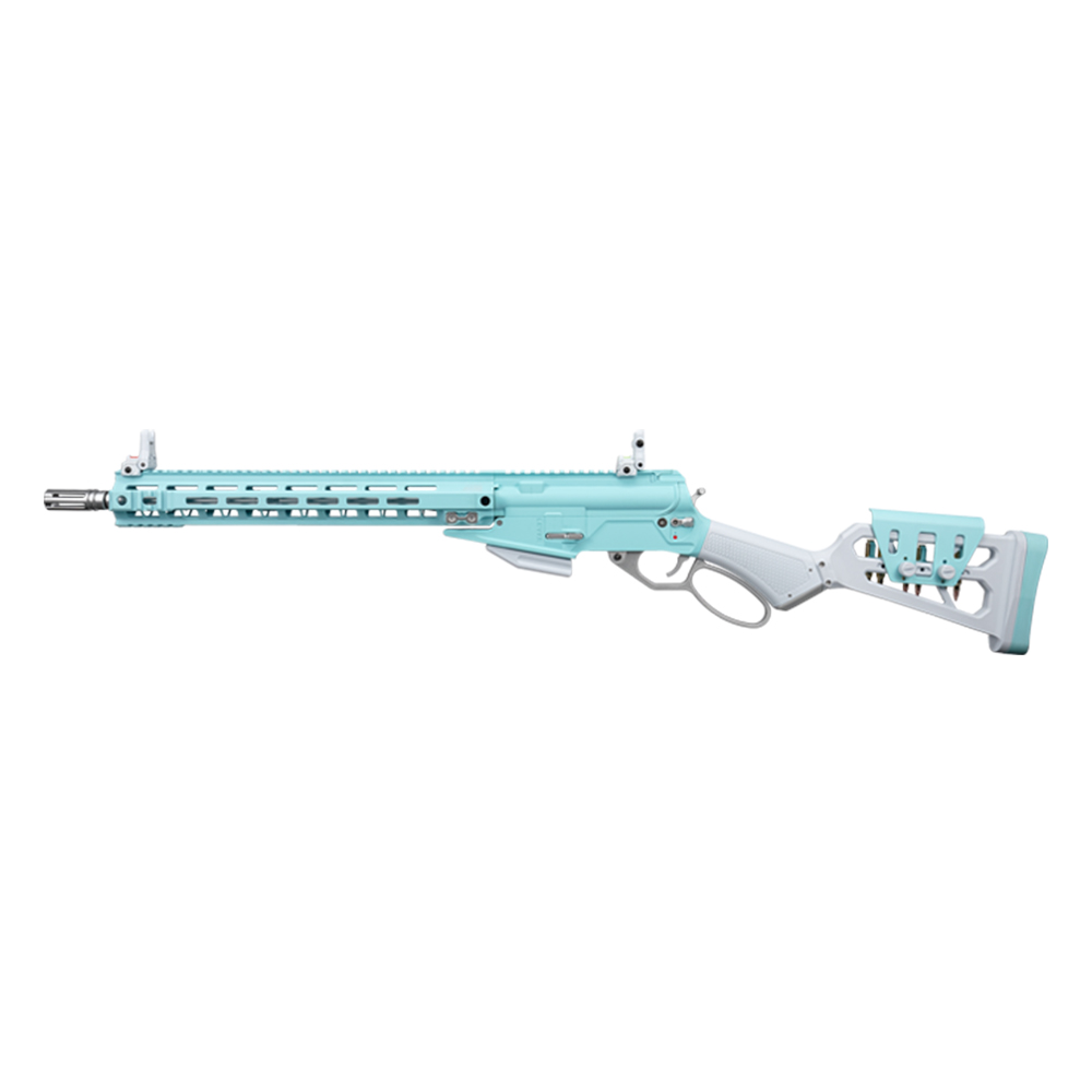 G&G G&G LevAR 15 Inch Gas Powered Lever Action Airsoft Rifle - Macaron Blue
