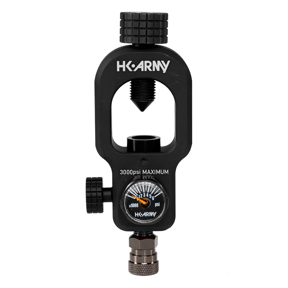 HK Army Paintball Compressed Air Fill Station For Scuba Diving Tank - Black