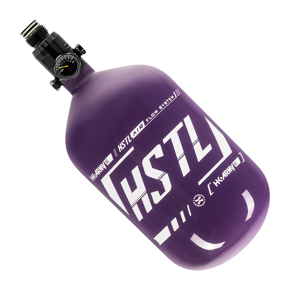 HK Army HSTL Carbon Fiber Compressed Air Paintball Tank With Standard Regulator - 68/4500 - Purple/Black
