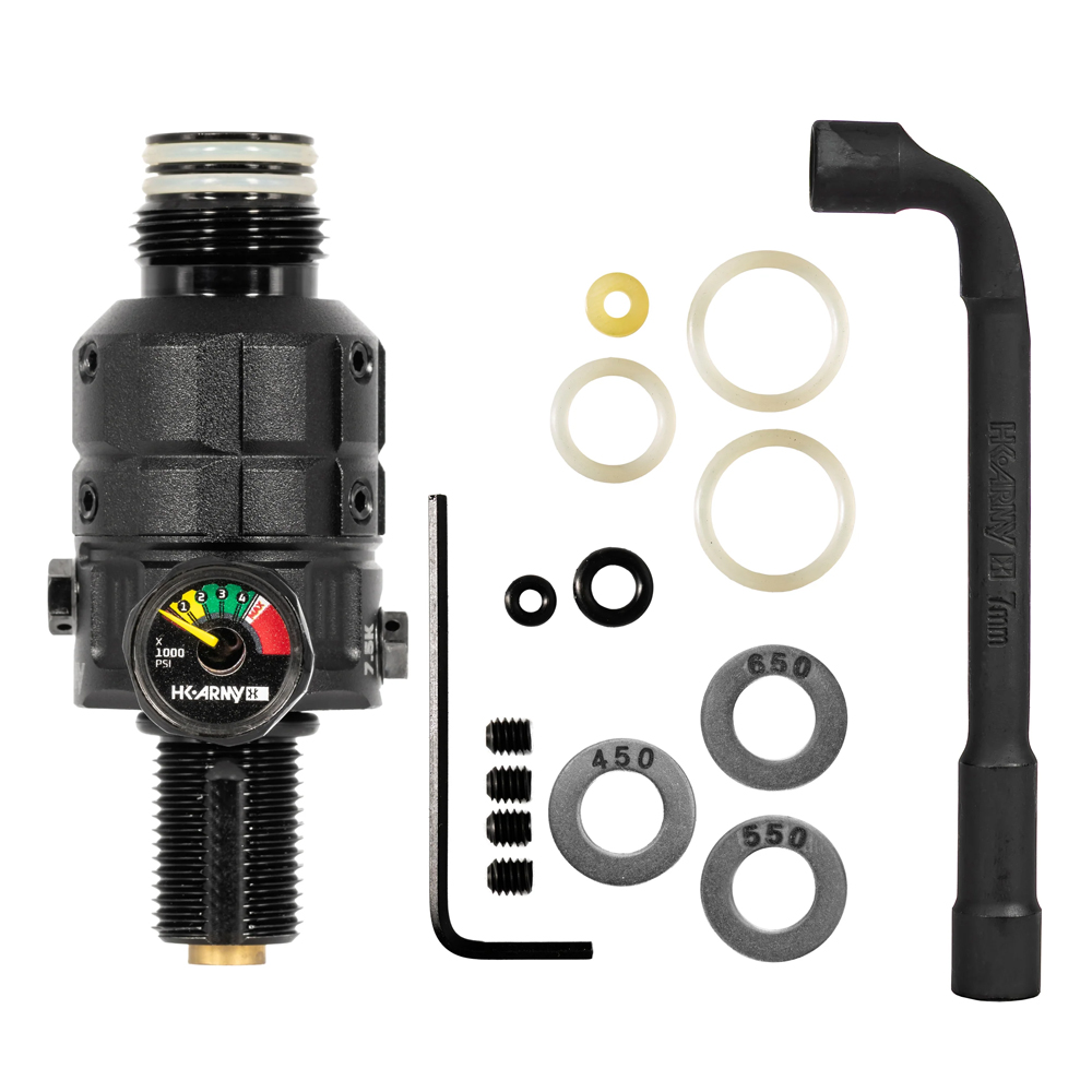 HK Army Paintball Turbine Pro - Adjustable And Rotational Regulator For Compressed Air Tank - Black