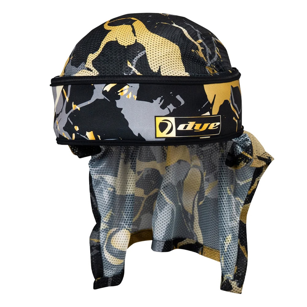 Dye Headwrap - Dye X Halo Marbled Gold
