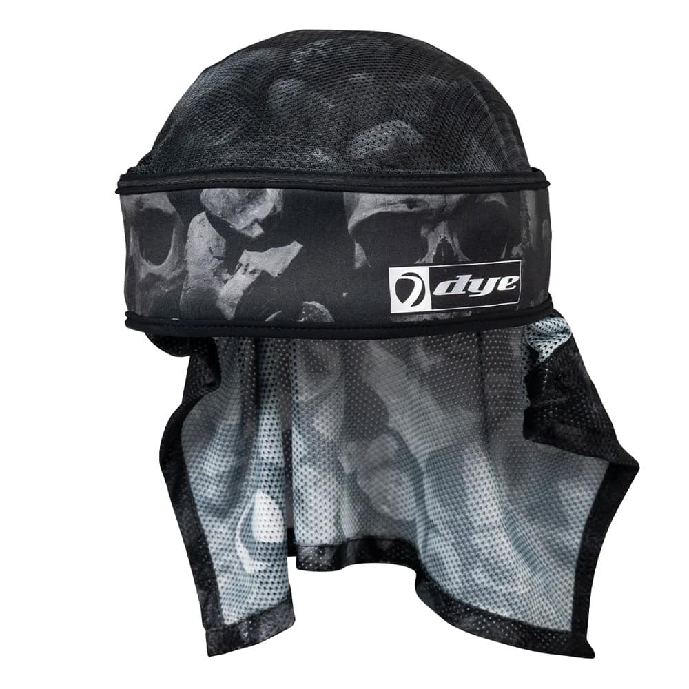 Dye Headwrap - Dye X Halo Skulls Black/Silver