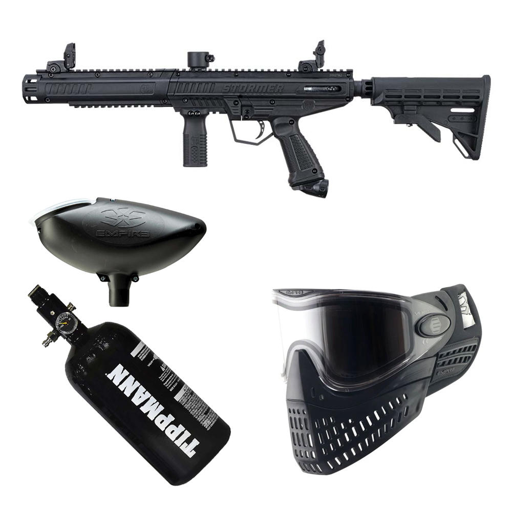Package Deal - Stormer Tactical Paintball Gun - Black