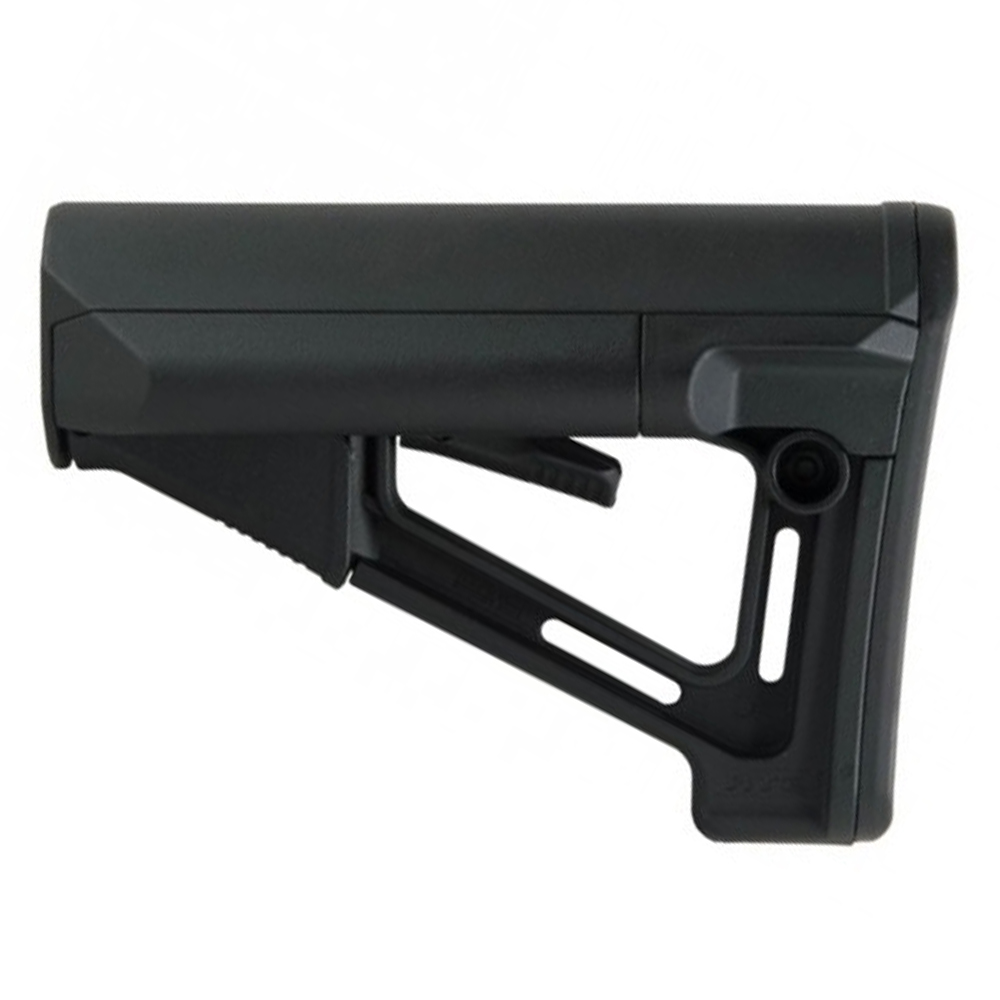 Collapsible Stock – Without Internal Buffer Tube – STR Style – Black