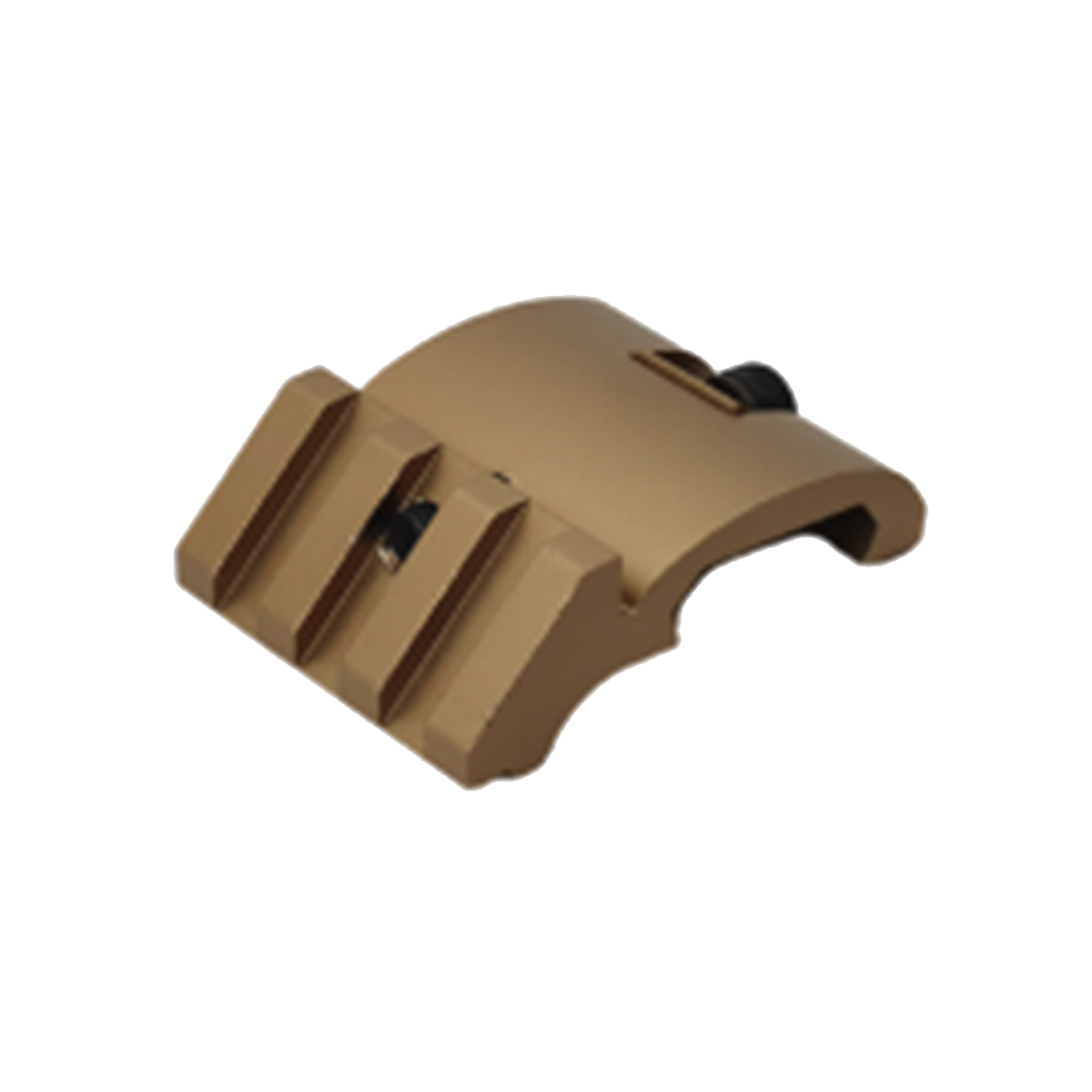 Low Profile Offset Angled Picatinny Rail – 3 Slots – Tan