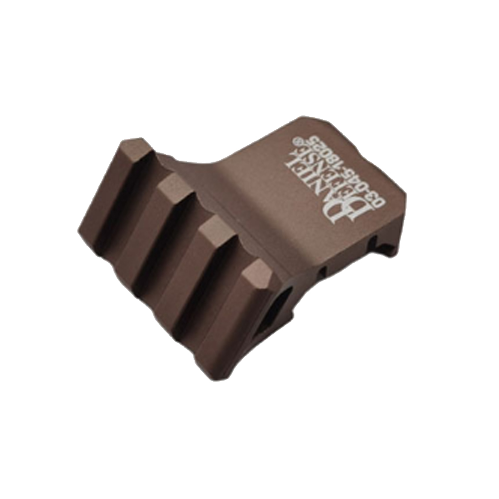 DD Style 45° Offset Angled Picatinny Rail – 3 Slots – Tan