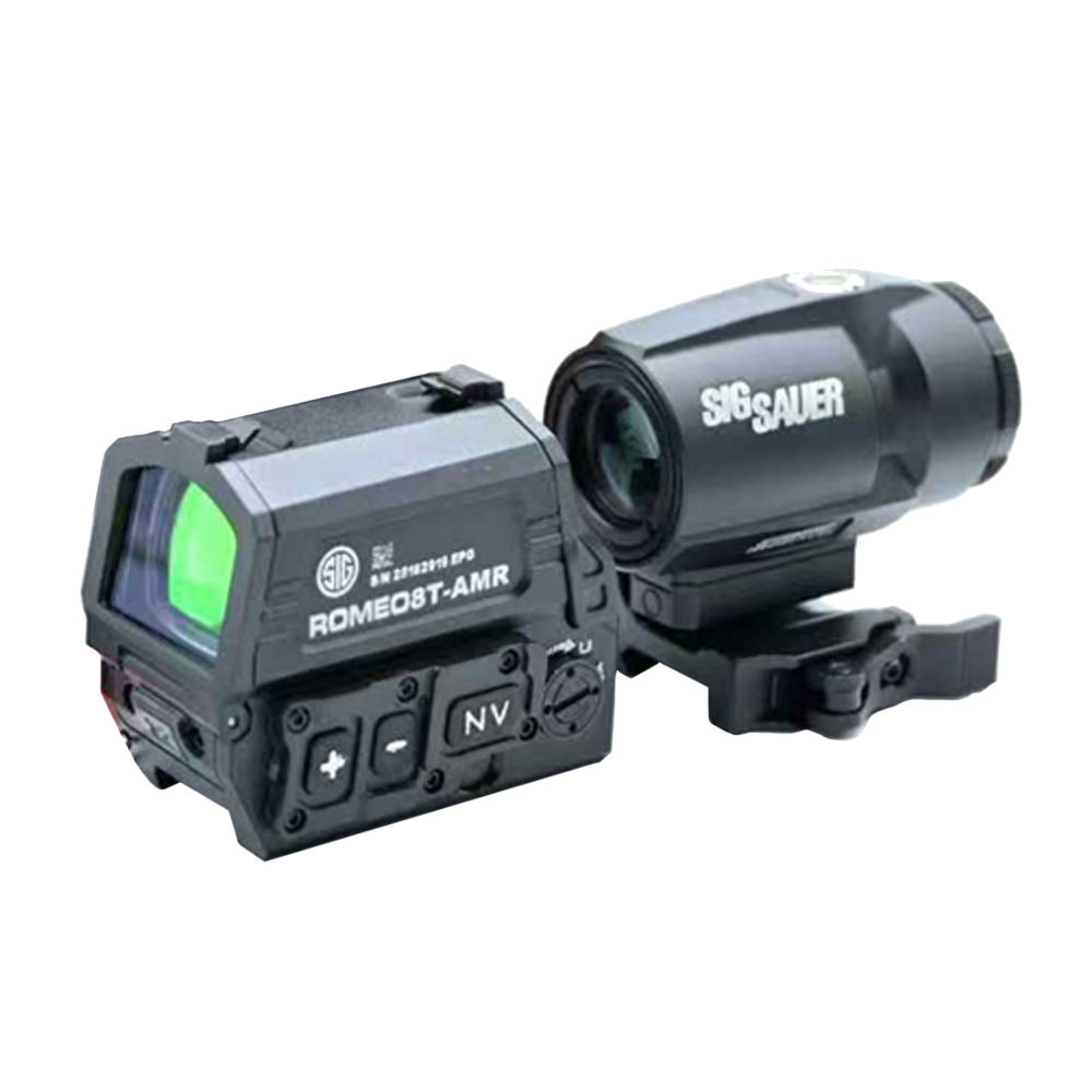 Impact Sight – Romeo 8T AMR Red Dot + Juliet 3T AMR Magnifier Combo - Black