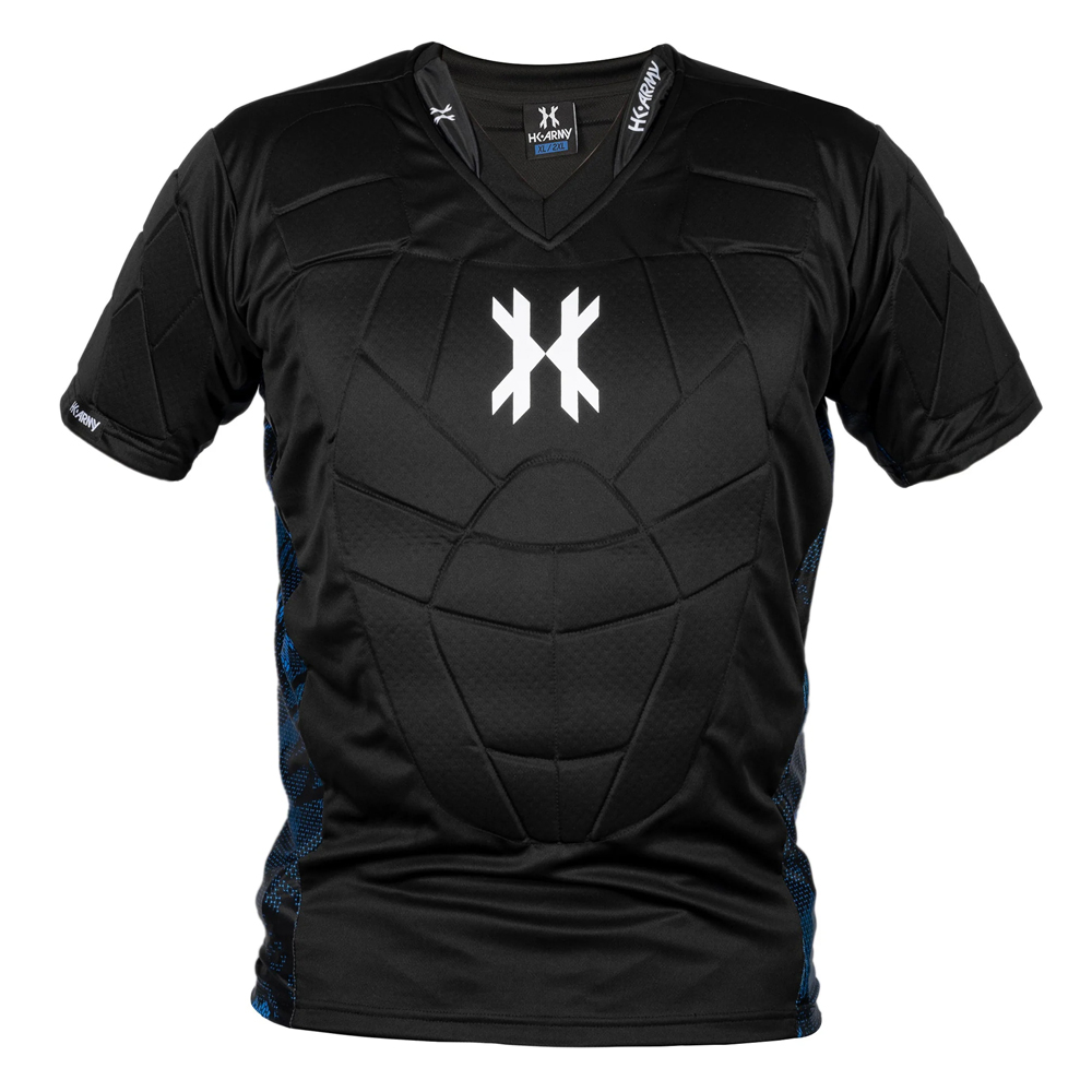 HK Army Crash Flexible Padded Paintball Chest Protector - Black - M/L