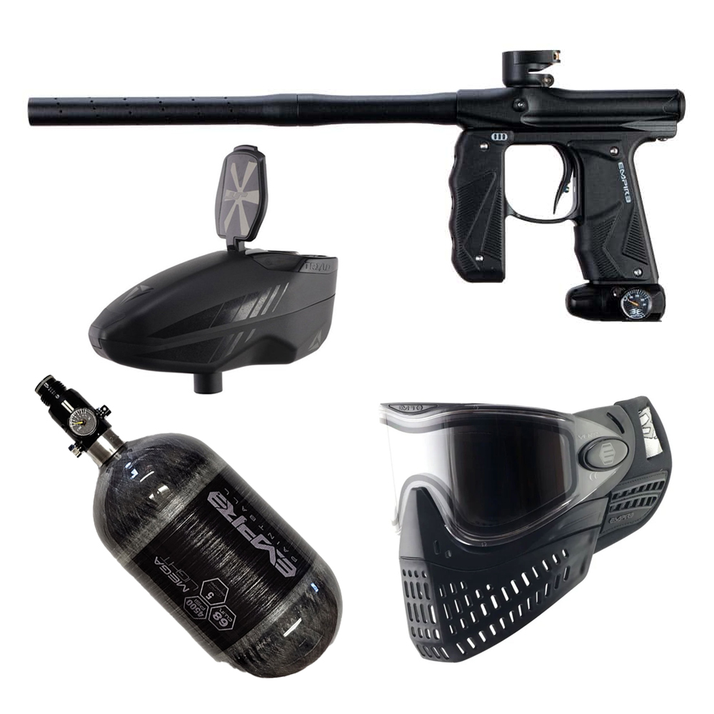 Package Deal - Empire Mini GS Paintball Gun – Dust Black
