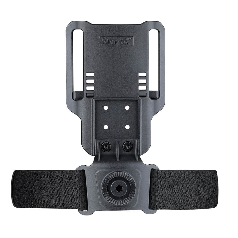 Amomax Low Ride Duty Drop Leg Platform Attachment For Pistol Holster And More – Black