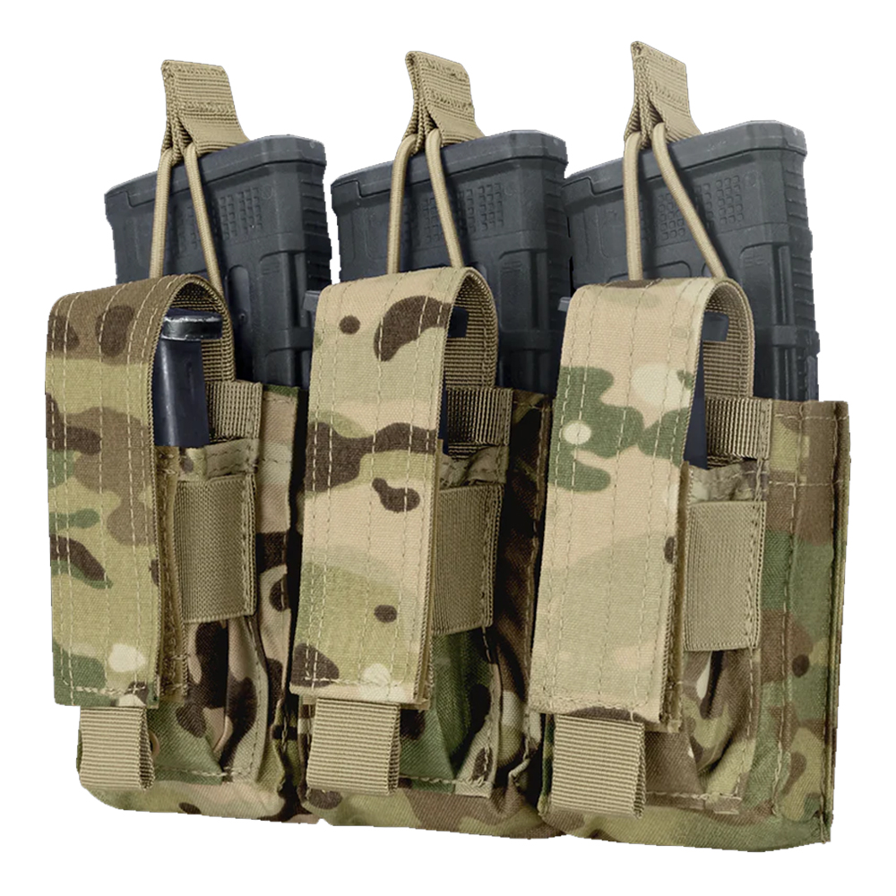 Condor Triple Kangarou Mag Pouch Gen II – Molle Attachment – Multicam