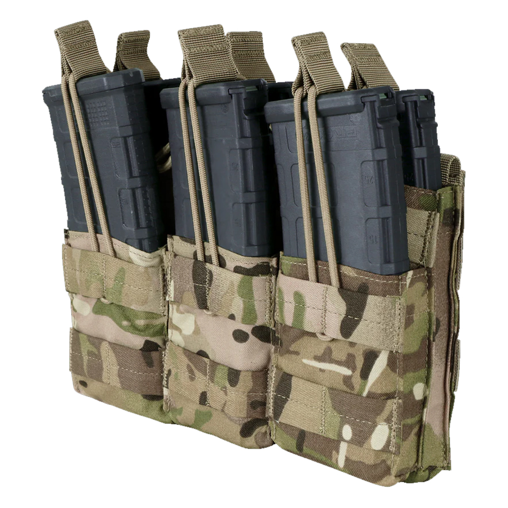 Condor Triple Stacker M4 Mag Pouch – Molle Attachment – Multicam