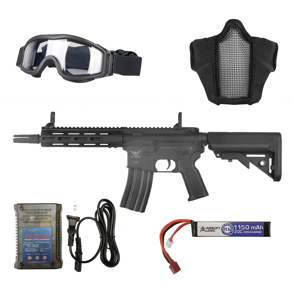 Airsoft Package Deal : Raven Evolution Neo Kismet CQB AEG - Black