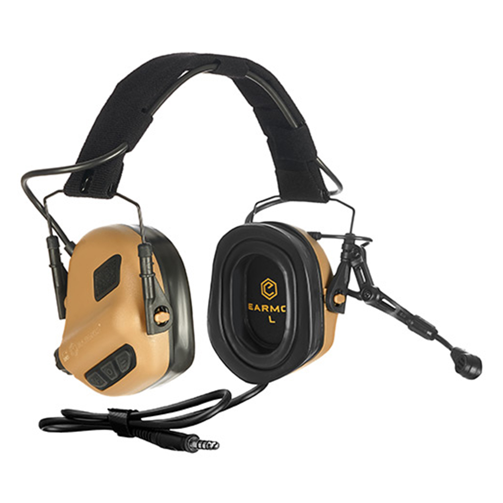 Earmor M32 Plus Tactical Communication Headset - Coyote Brown