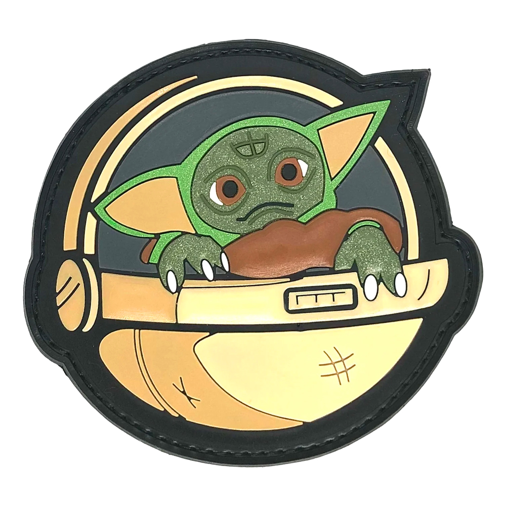 Patch PVC - 3.25"x3.25" - Baby Yoda