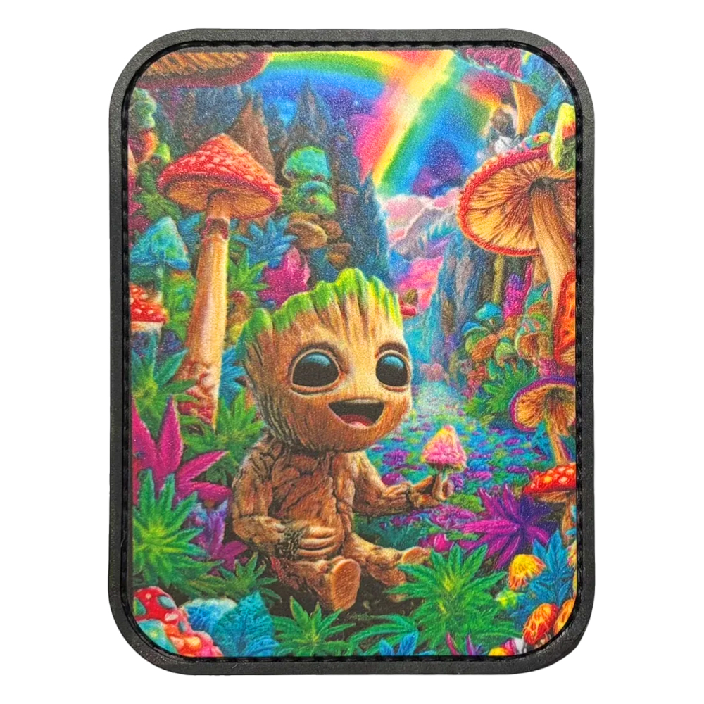 Patch Printed PVC - 3"x4" - Mystic Characters - Mushroom Groot
