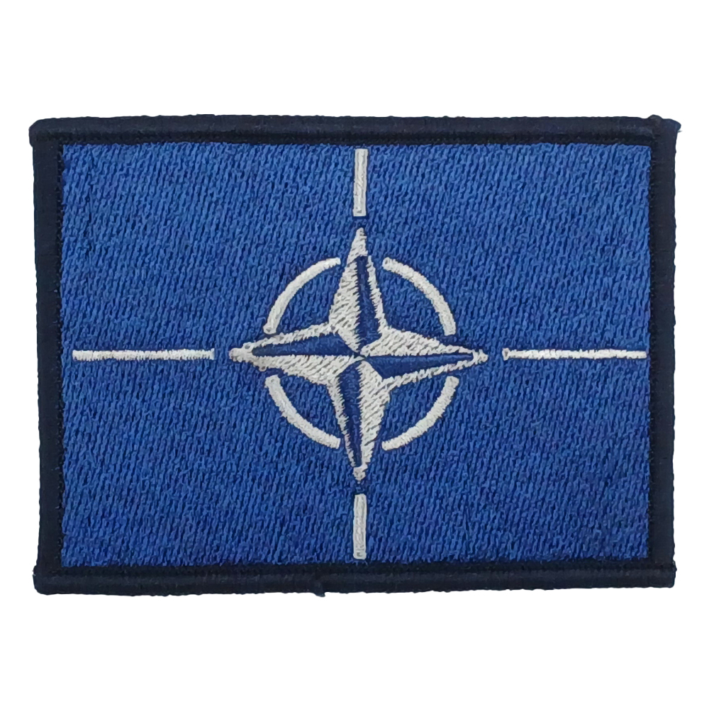 Patch Embroided - 3.5"x2.5" - Nato Flag