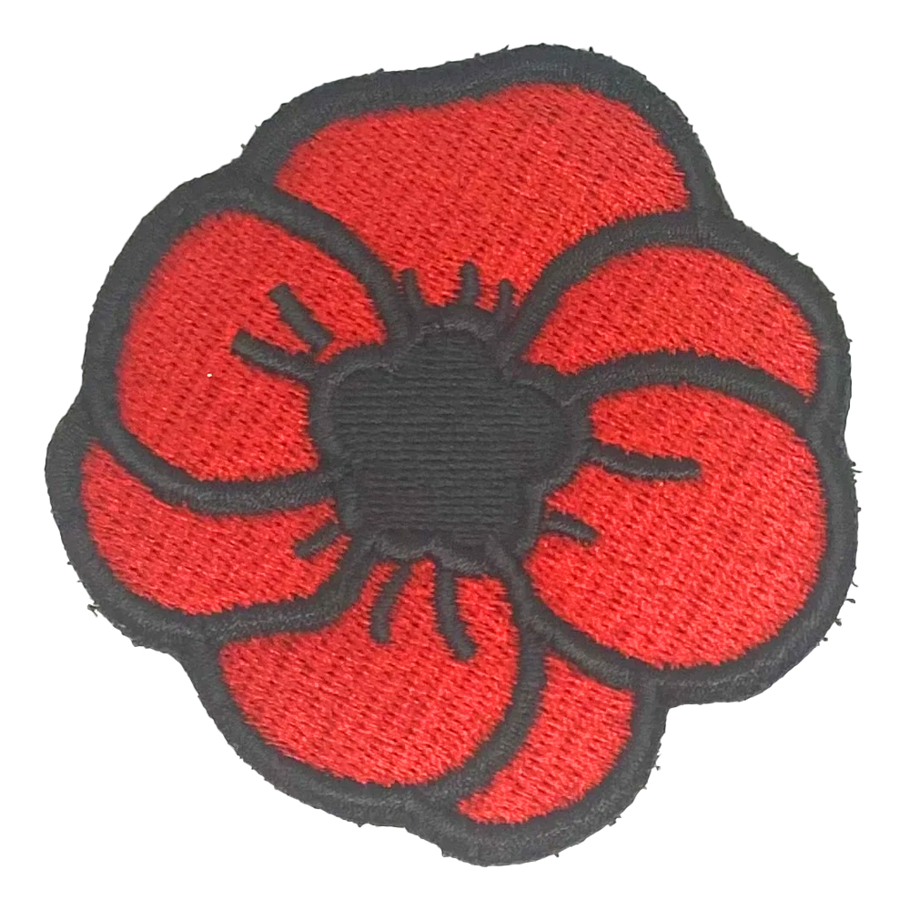 Patch Embroided - 2.5"x2.5" - Poppy
