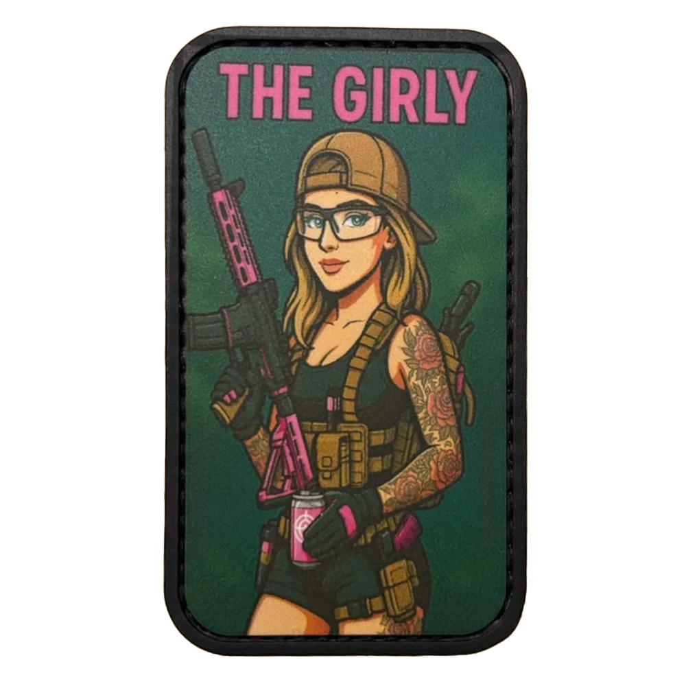 Patch Printed PVC The Airsoft Players Type - 2"x3.5" - The Girly