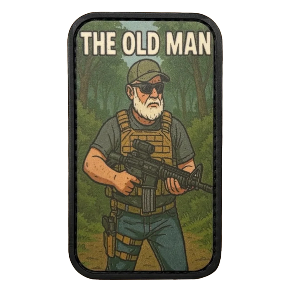 Patch Printed PVC The Airsoft Players Type - 2"x3.5" - The Old Man